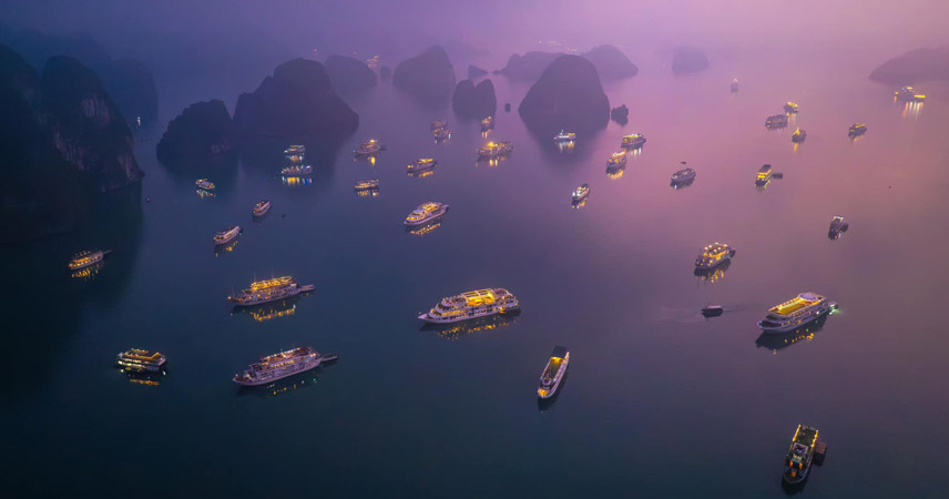 Overview of Halong Bay
