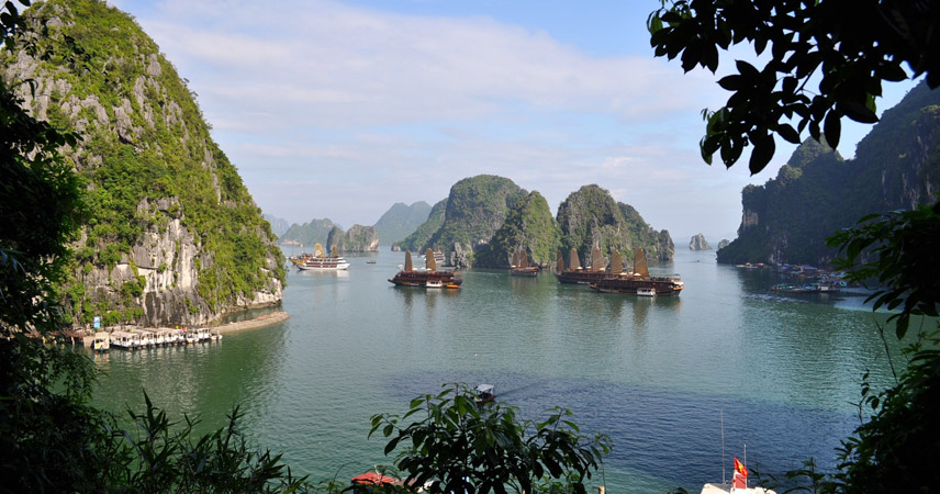 Bo Hon Island in the heart of Halong Bay