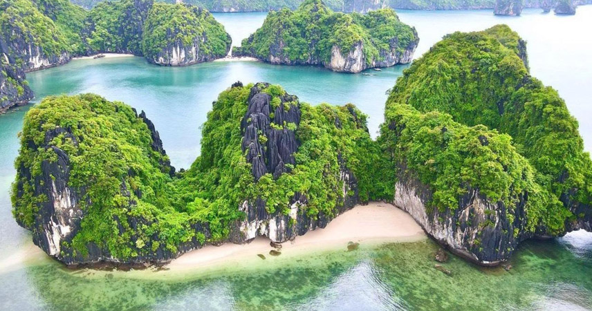 Ba Trai Dao is situated in Lan Ha Bay