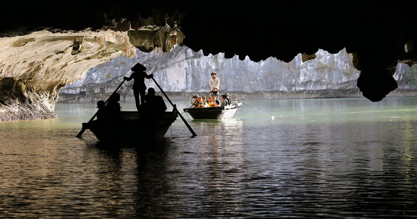 Take a Bamboo Boat Ride with Local Rowers