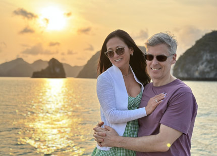 Sunset Party with local fruits and snacks