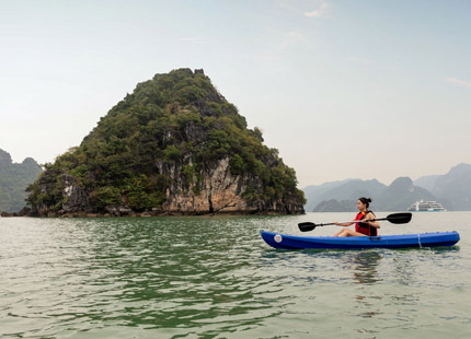 Experience kayaking in the Frog Lagoon area
