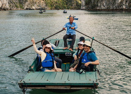 Explore Luon Cave by Bamboo Boat