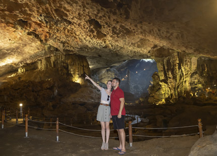 explore Sung Sot Cave (Surprise Cave)
