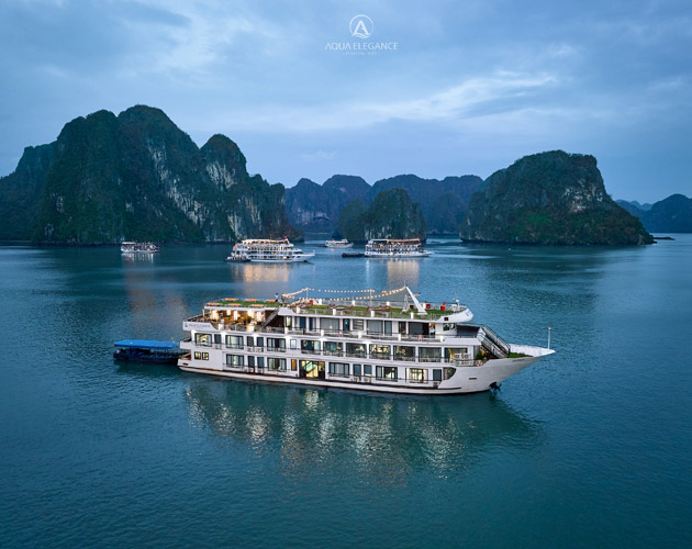 Explore Halong Bay on Aqua Elegance Cruise